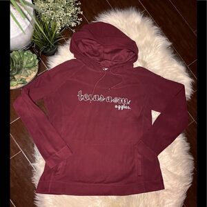 Columbia Texas A&M burgundy fleece pullover hoodie sz XL